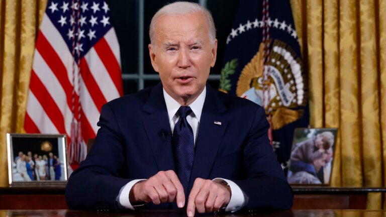 In Oval address, Biden argues aid for Israel and Ukraine is ‘vital’ to US security